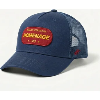 Casquette trucker bleue marine Work 1975 Workwear The Trucker Homenage