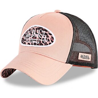Casquette trucker rose et léopard LOLE Von Dutch