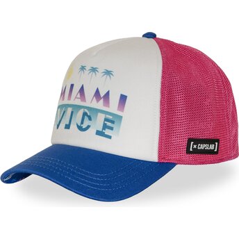 Capslab MIA1 COPB Miami Vice Pink and Blue Trucker Hat