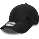 new-era-curved-brim-9forty-tonal-flawless-new-york-yankees-mlb-black-adjustable-cap