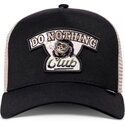 casquette-trucker-noire-et-beige-hft-do-nothing-club-gorilla-djinns