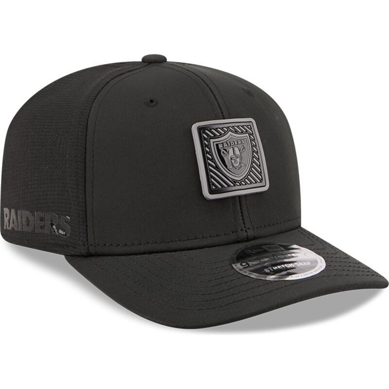 casquette-courbee-noire-snapback-9seventy-stretch-snap-training-pack-2026-las-vegas-raiders-nfl-new-era