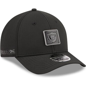 New Era Curved Brim 9FORTY M-Crown Training Pack 2026 Las Vegas Raiders NFL Black Snapback Cap