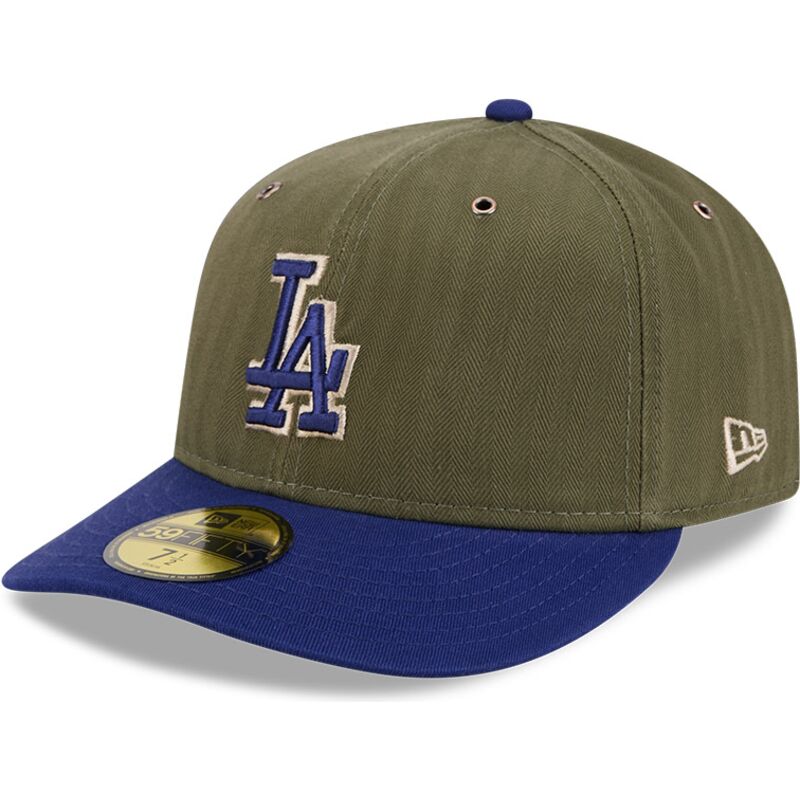 casquette-courbee-verte-ajustee-59fifty-pre-curved-american-herringbone-los-angeles-dodgers-mlb-new-era