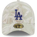 new-era-curved-brim-59forty-a-frame-leafy-palm-los-angeles-dodgers-mlb-beige-fitted-cap