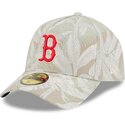 new-era-curved-brim-59forty-a-frame-leafy-palm-boston-red-sox-mlb-beige-fitted-cap