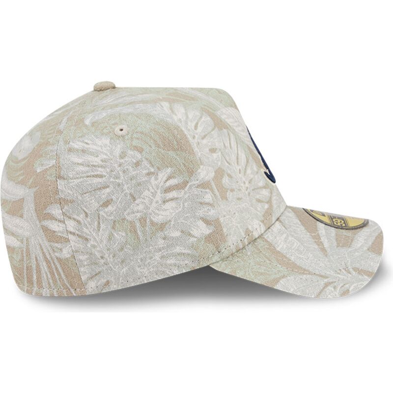 casquette-courbee-beige-ajustee-59forty-a-frame-leafy-palm-atlanta-braves-mlb-new-era casquette-courbee-beige-ajustee-59forty-a-frame-leafy-palm-atlanta-braves-mlb-new-era