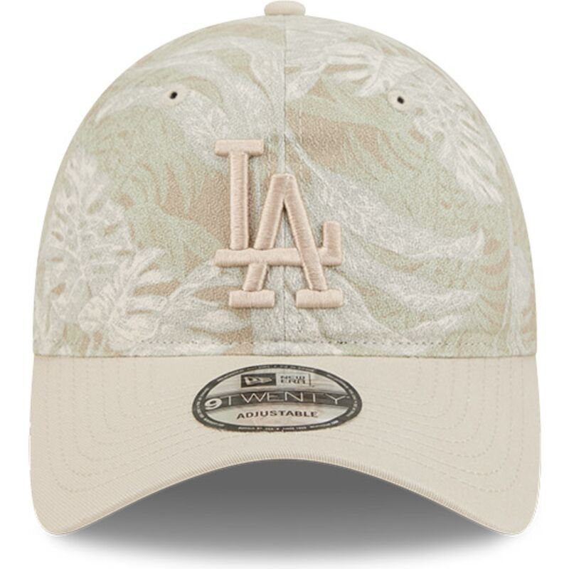 new-era-curved-brim-9twenty-leafy-palm-los-angeles-dodgers-mlb-beige-adjustable-cap new-era-curved-brim-9twenty-leafy-palm-los-angeles-dodgers-mlb-beige-adjustable-cap