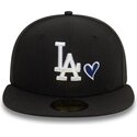 casquette-plate-noire-ajustee-59fifty-heart-icon-los-angeles-dodgers-mlb-new-era