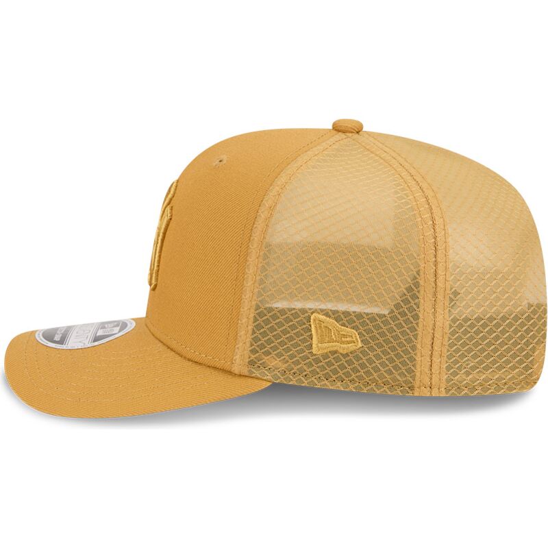 new-era-9seventy-stretch-snap-color-pack-new-york-yankees-mlb-light-brown-trucker-hat new-era-9seventy-stretch-snap-color-pack-new-york-yankees-mlb-light-brown-trucker-hat