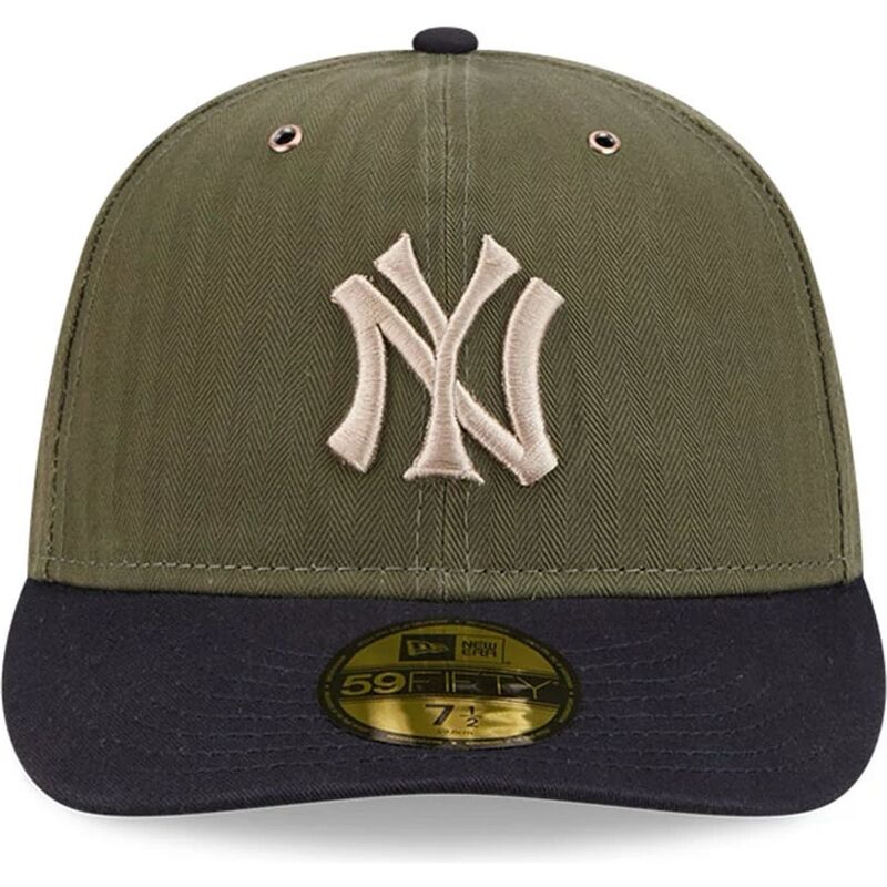 casquette-courbee-verte-ajustee-59fifty-pre-curved-american-herringbone-new-york-yankees-mlb-new-era