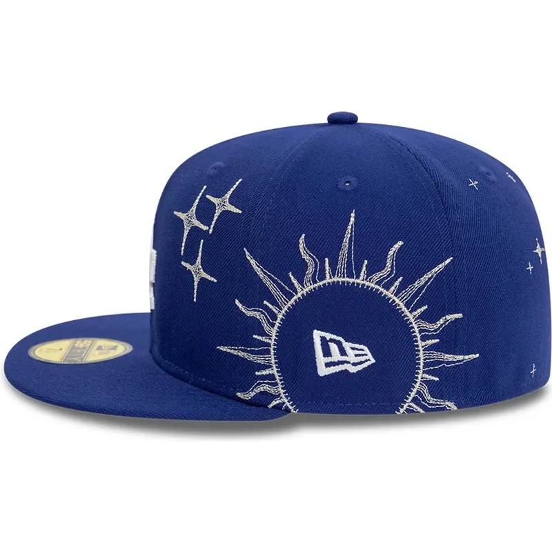 new-era-flat-brim-59fifty-zodiac-los-angeles-dodgers-mlb-blue-fitted-cap new-era-flat-brim-59fifty-zodiac-los-angeles-dodgers-mlb-blue-fitted-cap