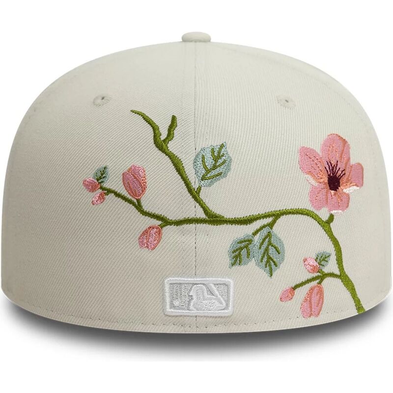 new-era-flat-brim-59fifty-floral-new-york-yankees-mlb-beige-fitted-cap