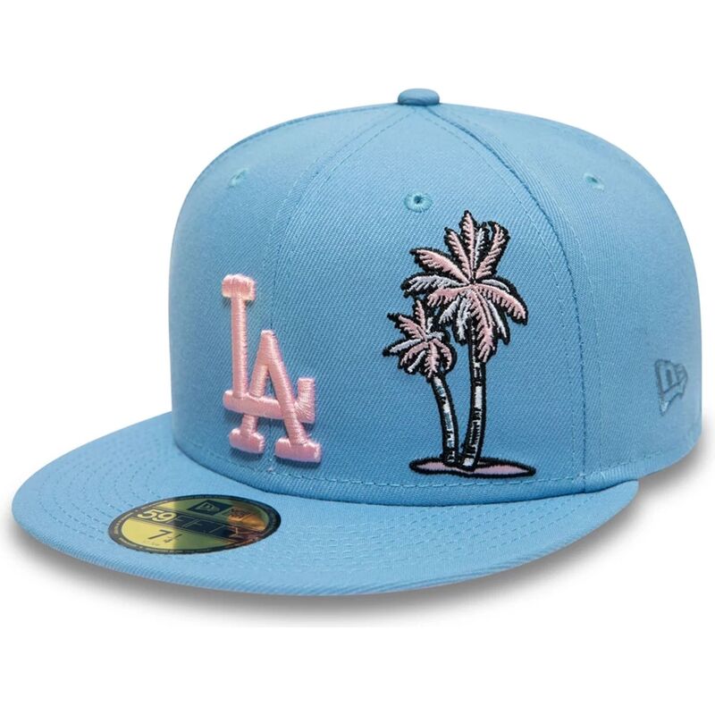 casquette-plate-bleue-ajustee-59fifty-palm-taco-los-angeles-dodgers-mlb-new-era