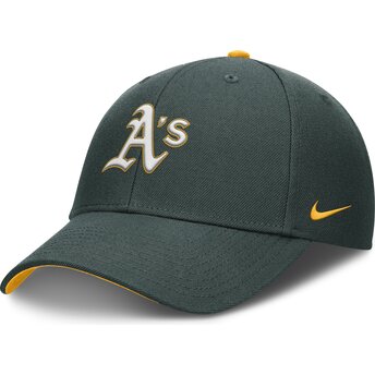 Casquette courbée verte ajustable pour enfant Dri-Fit Club Structured Oakland Athletics MLB Nike
