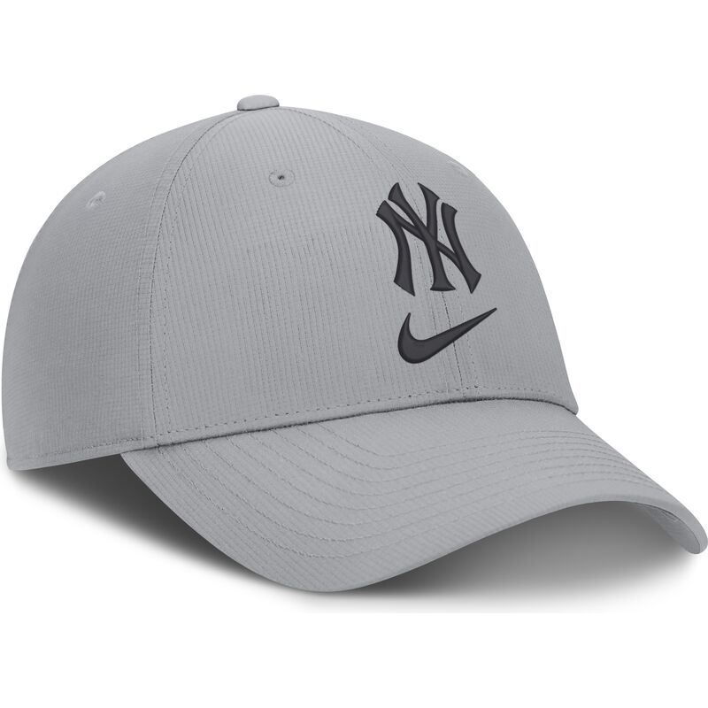 casquette-courbee-grise-ajustable-primetime-club-structured-uv-poly-ripstop-new-york-yankees-mlb-nike