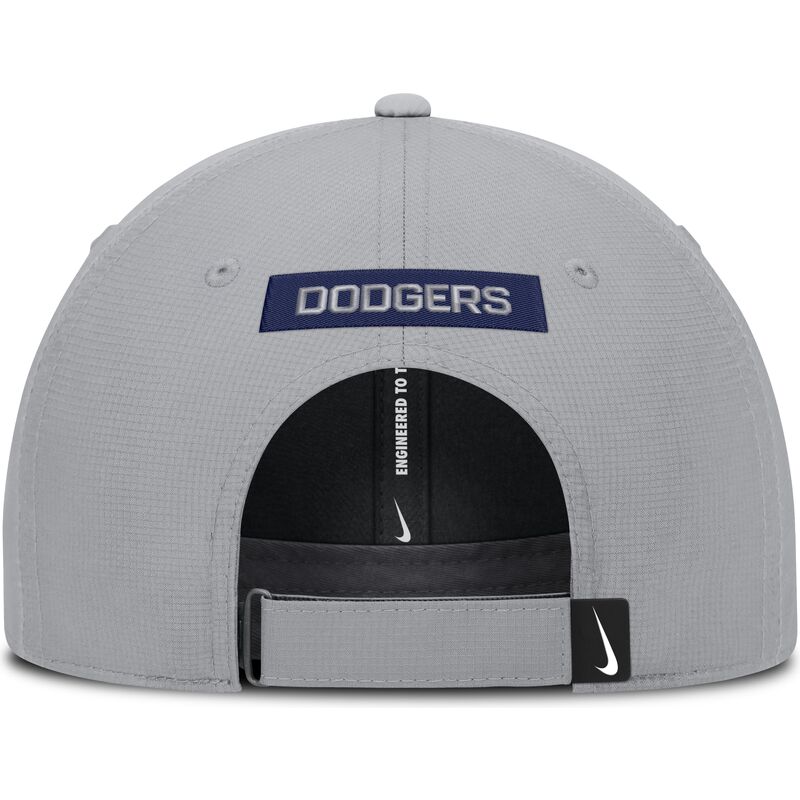 casquette-courbee-grise-ajustable-primetime-club-structured-uv-poly-ripstop-los-angeles-dodgers-mlb-nike