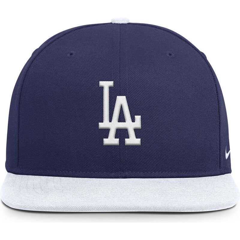 casquette-plate-bleue-et-blanche-snapback-nike-dri-fit-pro-structured-square-bill-los-angeles-dodgers-mlb-nike
