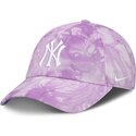 casquette-courbee-violette-ajustable-mothers-day-club-unstructured-organic-cotton-new-york-yankees-mlb-nike