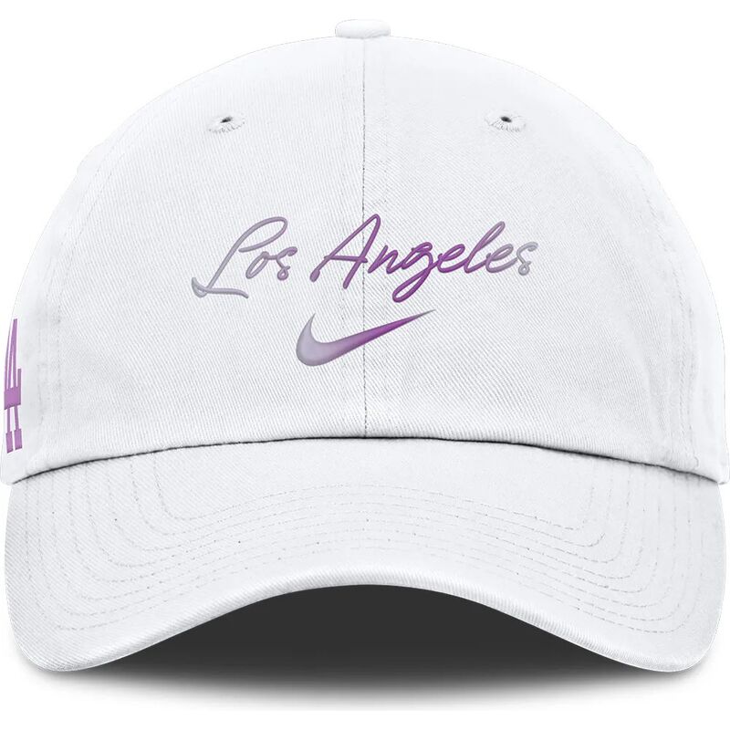 casquette-courbee-blanche-ajustable-mothers-day-club-unstructured-organic-cotton-los-angeles-dodgers-mlb-nike