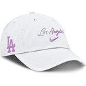 casquette-courbee-blanche-ajustable-mothers-day-club-unstructured-organic-cotton-los-angeles-dodgers-mlb-nike