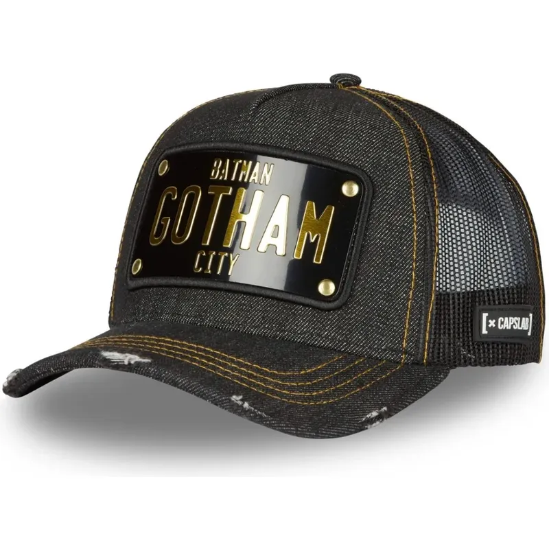 casquette-trucker-noire-con-placa-gotham-city-batman-dc6-batp1-dc-comics-capslab