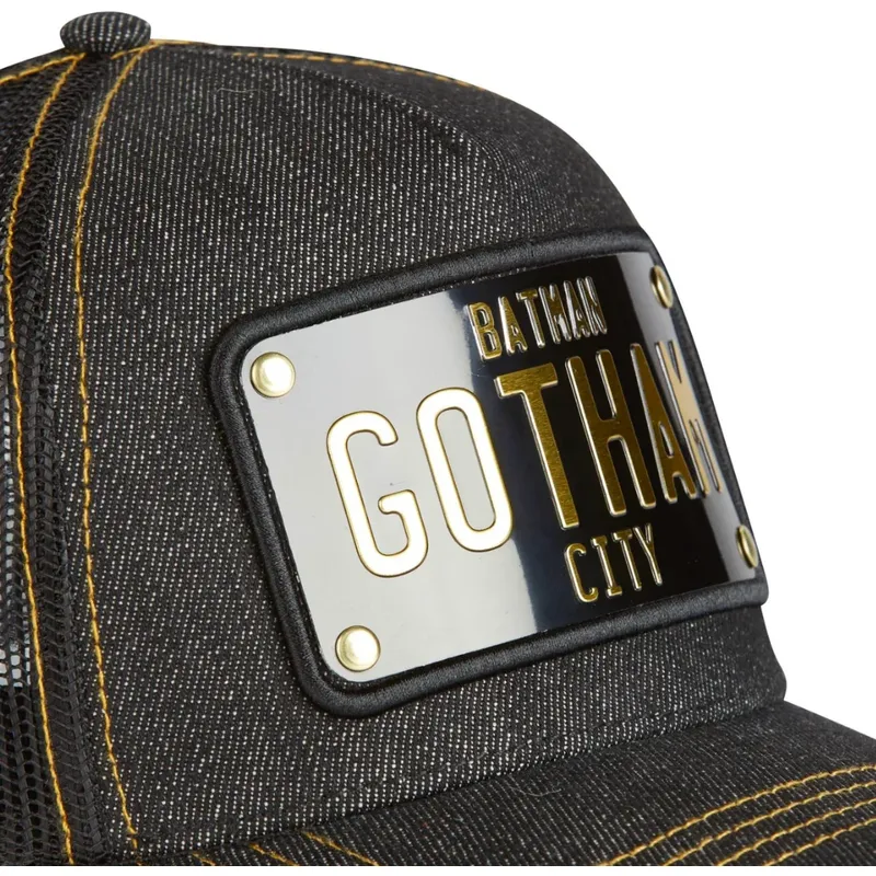 casquette-trucker-noire-con-placa-gotham-city-batman-dc6-batp1-dc-comics-capslab