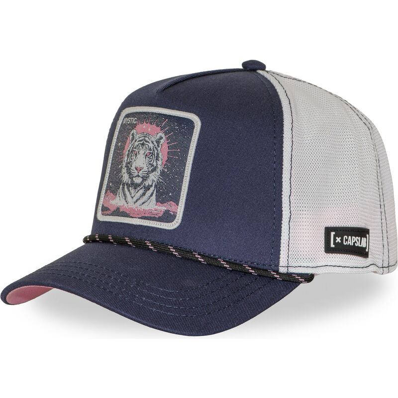 capslab-tiger-bea3-mysb-beasts-navy-blue-and-white-trucker-hat capslab-tiger-bea3-mysb-beasts-navy-blue-and-white-trucker-hat