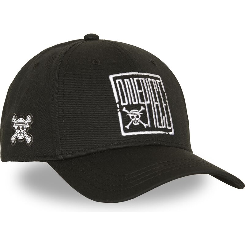 casquette-courbee-noire-snapback-op7-embb-one-piece-capslab casquette-courbee-noire-snapback-op7-embb-one-piece-capslab