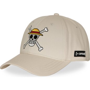 Casquette courbée beige snapback Straw Hat Pirates OP7 SKUB One Piece Capslab