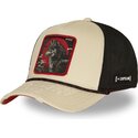 casquette-trucker-beige-et-noire-loup-wise-bea3-wisb-beasts-capslab