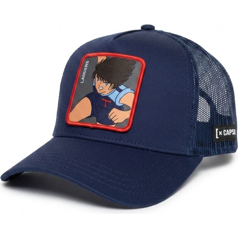capslab-kojiro-hyuga-oet1-lanb-captain-tsubasa-navy-blue-trucker-hat capslab-kojiro-hyuga-oet1-lanb-captain-tsubasa-navy-blue-trucker-hat