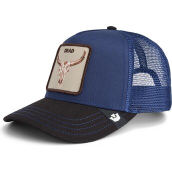 Goorin Bros. Ox Two-Tone Skull Grit The Farm Blue and Black Trucker Hat