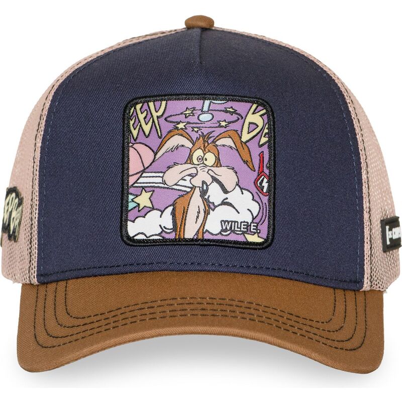 capslab-wile-e-coyote-loo13-wilb-looney-tunes-navy-blue-and-brown-trucker-hat