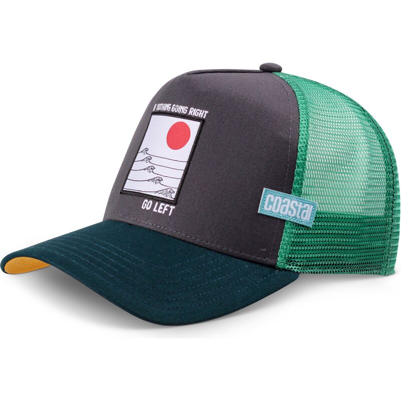 casquette-trucker-verte-go-left-hft-coastal casquette-trucker-verte-go-left-hft-coastal