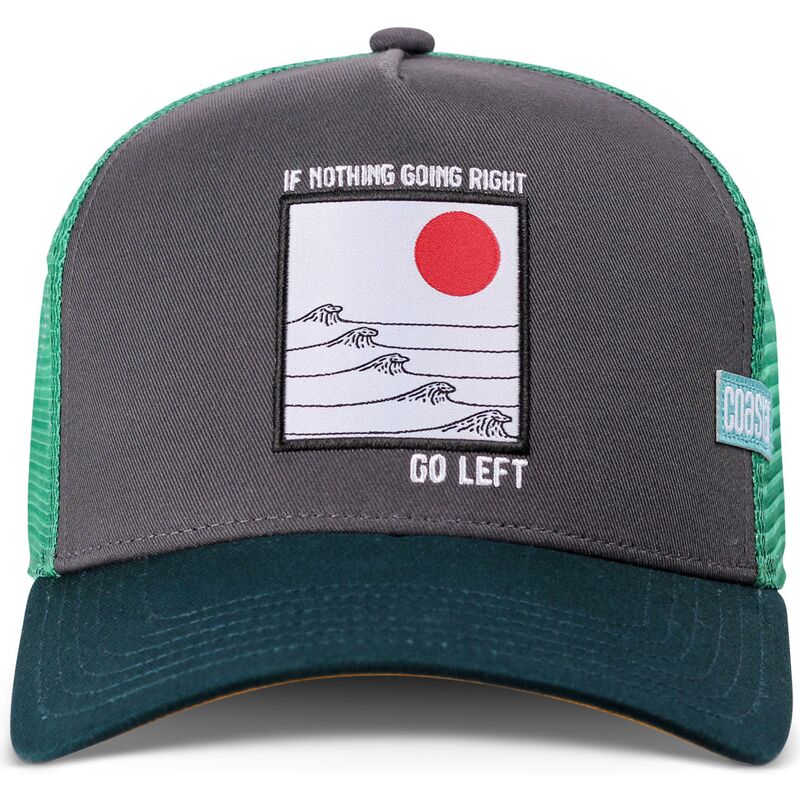 casquette-trucker-verte-go-left-hft-coastal casquette-trucker-verte-go-left-hft-coastal