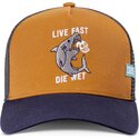 casquette-trucker-marron-et-bleue-marine-die-wet-hft-requin-coastal