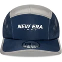 casquette-5-panel-courbee-bleue-marine-ajustable-runner-colour-block-new-era