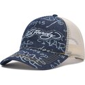 casquette-trucker-bleue-marine-et-beige-don-denim-ed-hardy