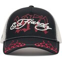 casquette-trucker-noire-beige-et-rouge-1971-ed-hardy