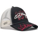 ed-hardy-1971-black-beige-and-red-trucker-hat