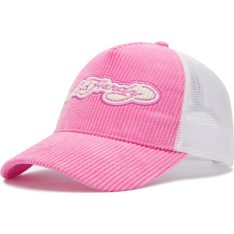 casquette-trucker-rose-et-blanche-embroidery-applique-cord-ed-hardy casquette-trucker-rose-et-blanche-embroidery-applique-cord-ed-hardy