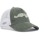 casquette-trucker-verte-et-blanche-embroidery-applique-cord-ed-hardy