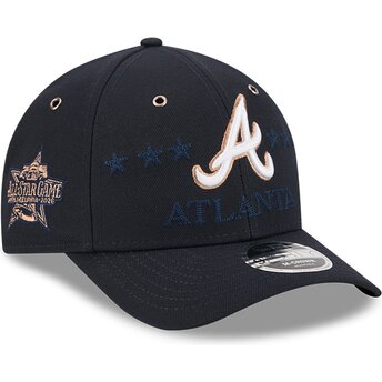 New Era Curved Brim 9FORTY M-Crown All Star Game Atlanta Braves MLB Navy Blue Snapback Cap