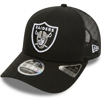 New Era 9SEVENTY Stretch Snap Team Las Vegas Raiders NFL Black Trucker Hat
