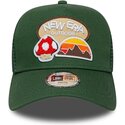 casquette-trucker-verte-pour-enfant-a-frame-outdoor-new-era