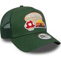 new-era-youth-a-frame-outdoor-green-trucker-hat