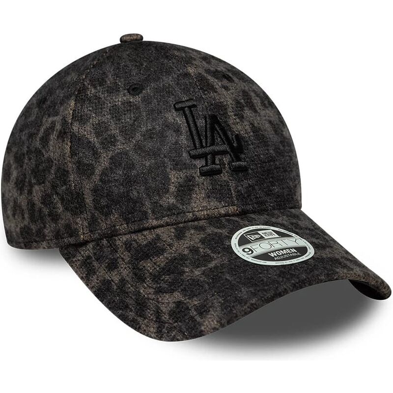 new-era-curved-brim-women-black-logo-9forty-leopard-cosy-los-angeles-dodgers-mlb-leopard-adjustable-cap