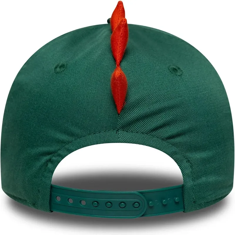 casquette-courbee-verte-snapback-pour-enfant-9forty-dino-face-new-era