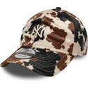 new-era-curved-brim-9twenty-animal-print-new-york-yankees-mlb-brown-adjustable-cap